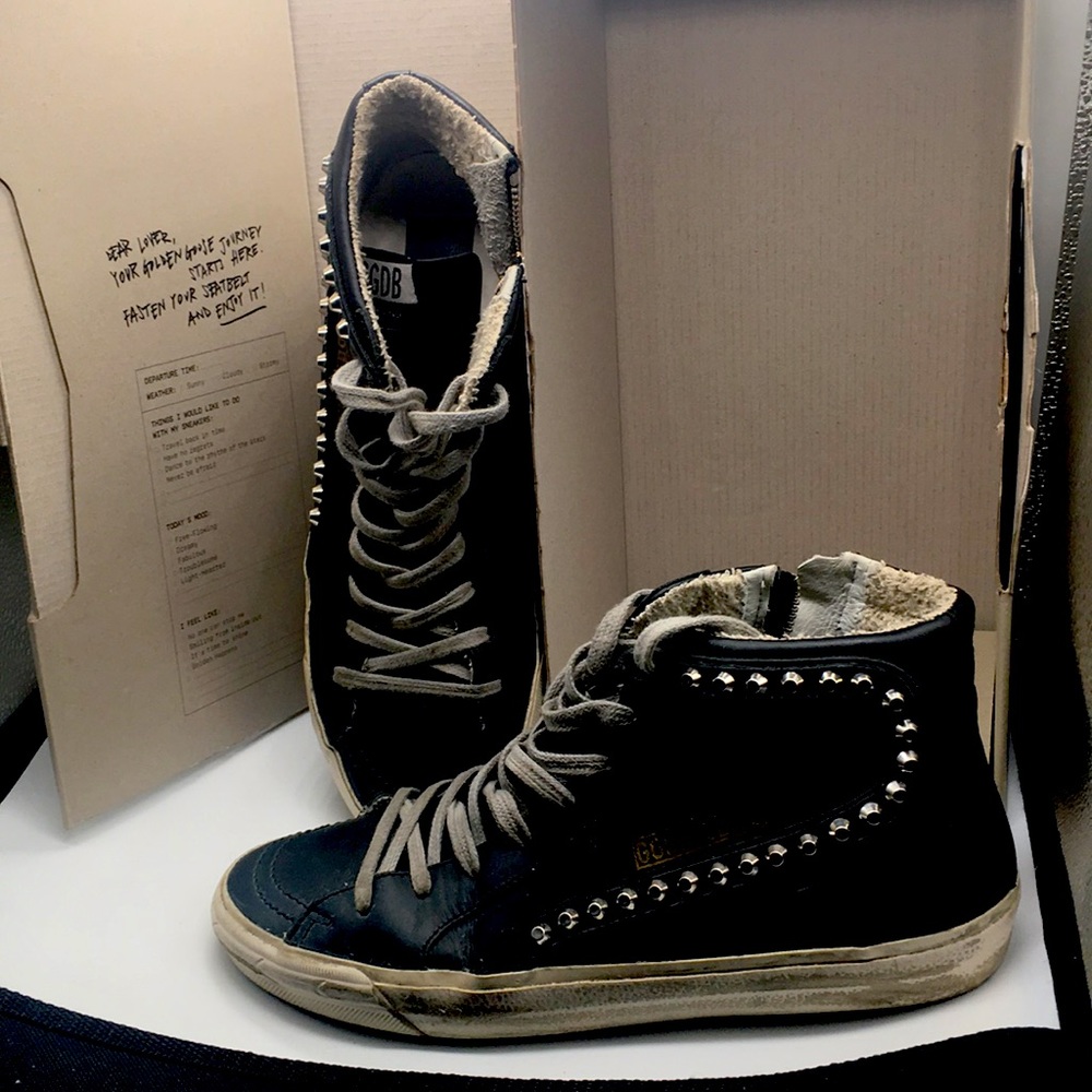 Golden Goose Black Slide Sneakers